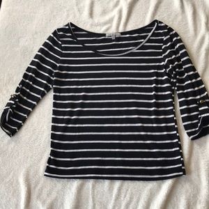 Black and white stripped top